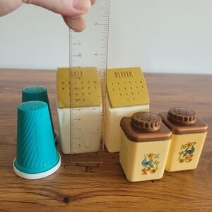 Vintage Salt and Pepper Shaker Sets MCM 60s 70s 3 Sets